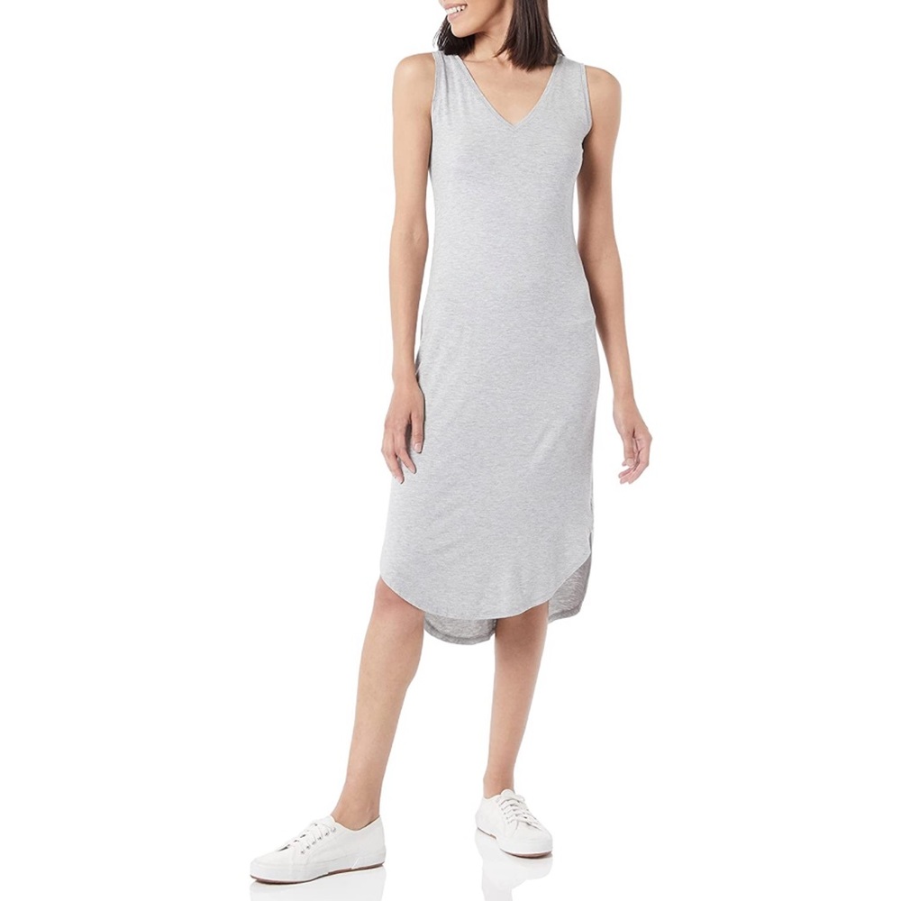 Daily Ritual Women's Jersey Standard-Fit Sleeveless V-Neck Midi Dress